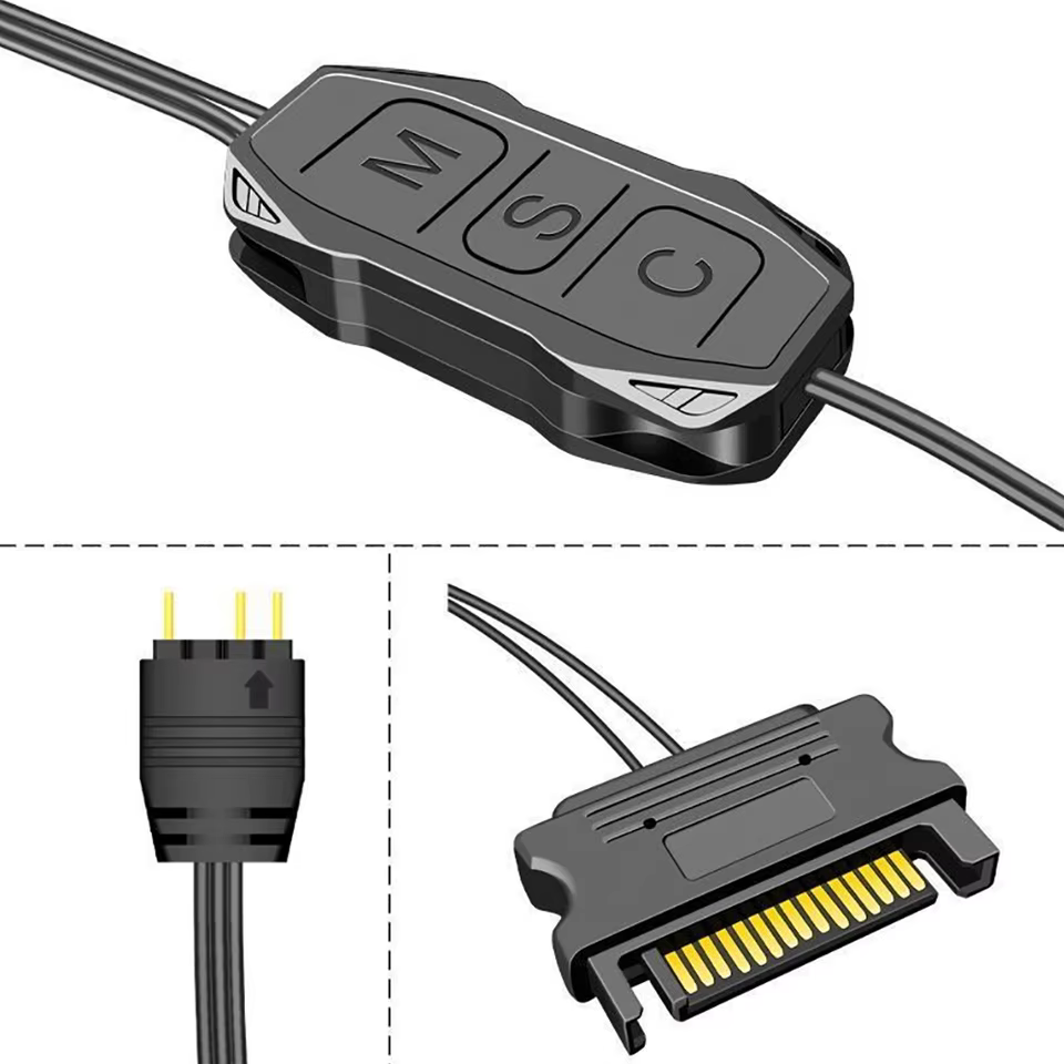 محول طاقة 5 فولت 3-Pin إلى SATA