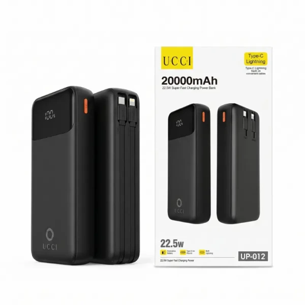 باور بانك UCCI UP-012 سعة 20000mAh بقدرة 22.5W