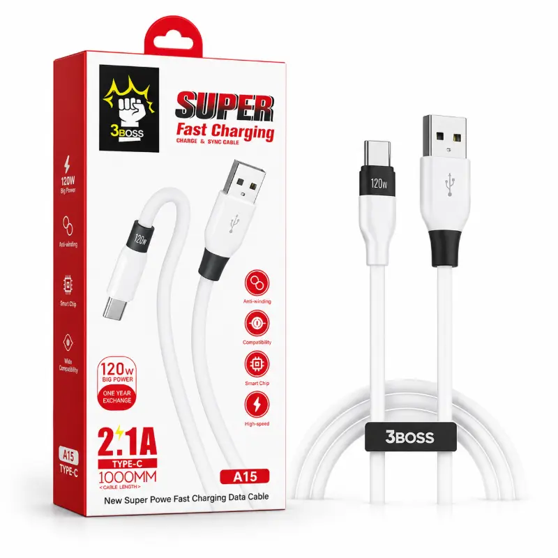 كابل 3BOSS A15 Type-C بطول 1 متر