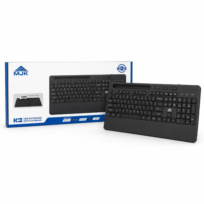 MJK K3 USB Keyboard with Phone Holder