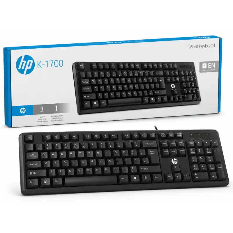 كيبورد HP K-1700 سلكي USB