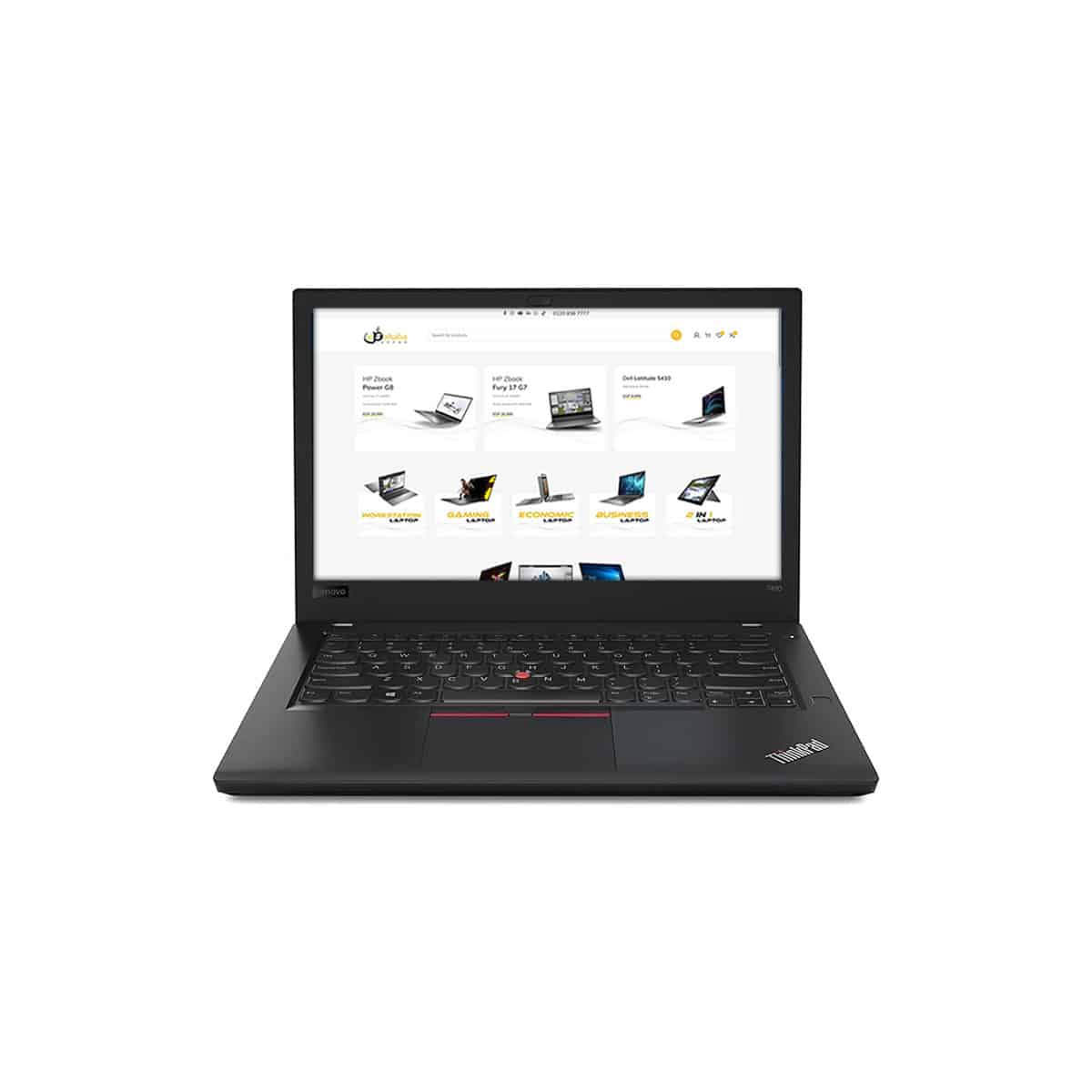 لابتوب Lenovo T480s بمعالج Intel Core i5-8250U وذاكرة 8GB وسعة 256GB