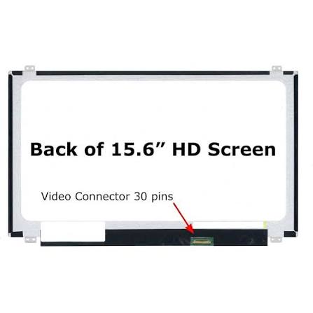 شاشة لابتوب LED Slim مقاس 15.6 بوصة 30 Pin مستعملة